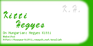 kitti hegyes business card